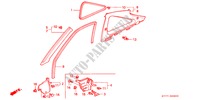 ABBELLIMENTO PILASTRO(LH) per Honda INTEGRA TYPE R 3 Porte 5 velocità manuale 1998