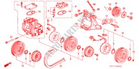 ARIA CONDIZIONATA (COMPRESSORE) (DENSO) per Honda INTEGRA TYPE R 3 Porte 5 velocità manuale 2000