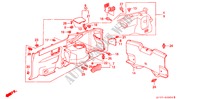 FODERA LATO per Honda INTEGRA TYPE R 3 Porte 5 velocità manuale 2000