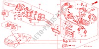 INTERRUTTORE COMBINAZIONE(LH) per Honda INTEGRA TYPE R 3 Porte 5 velocità manuale 2000