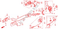 SERRATURE PORTIERE per Honda INTEGRA TYPE R 3 Porte 5 velocità manuale 2000
