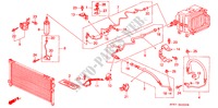 ARIA CONDIZIONATA (TUBI/CONDOTTI)(LH) per Honda ACCORD AERODECK 2.2IES 5 Porte 5 velocità manuale 1997
