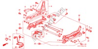 COMP. SEDILE ANT. (D.)(ALIMENTO) per Honda ACCORD AERODECK 2.0ILS 5 Porte 4 velocità automatico 1994