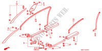 ABBELLIMENTO PILASTRO/ FODERA APERTURA(LH) per Honda NSX NSX 2 Porte 6 velocità manuale 2000
