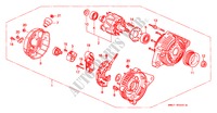 ALTERNATORE(DENSO) per Honda NSX NSX-T 2 Porte 6 velocità manuale 1999