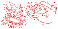 BOCCAPORTO POSTERIORE/MOTORE COPERCHIO MANUTENZIONE(NSX T) per Honda NSX NSX-T 2 Porte 6 velocità manuale 1999