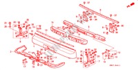 PARAURTI POSTERIORE(2) per Honda NSX NSX-T 2 Porte 6 velocità manuale 2000