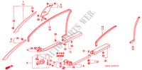 ABBELLIMENTO PILASTRO/ FODERA APERTURA(LH) per Honda NSX NSX 2 Porte 6 velocità manuale 2004