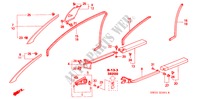 ABBELLIMENTO PILASTRO/ FODERA APERTURA(RH) per Honda NSX NSX 2 Porte 6 velocità manuale 2003