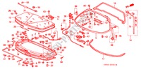 BOCCAPORTO POSTERIORE/MOTORE COPERCHIO MANUTENZIONE(NSX T) per Honda NSX NSX-T 2 Porte 4 velocità automatico 2005