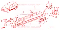 ABBELLIMENTO DAVANZALE LATO/ PROTETTORE per Honda CRV RVI 5 Porte 5 velocità automatico 2007