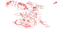 ABBELLIMENTO STRUMENTI(LATO PASSEGGERO)(RH) per Honda CR-V DIESEL 2.2 SE 5 Porte 6 velocità manuale 2007