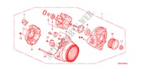 ALTERNATORE(DENSO) (2.0L) per Honda CR-V RVSI 5 Porte 6 velocità manuale 2008