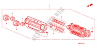 ARIA CONDIZIONATA CONTROLLO(RH) per Honda CR-V DIESEL 2.2 ES 5 Porte 6 velocità manuale 2007