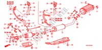 CONDOTTO SCARICO/SILENZIATORE (DIESEL)(2) per Honda CR-V DIESEL 2.2 ES 5 Porte 6 velocità manuale 2008