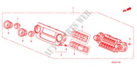 CONTROLLO RISCALDATORE(LH) per Honda CR-V DIESEL 2.2 COMFORT 5 Porte 6 velocità manuale 2007
