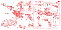 INTERRUTTORE COMBINAZIONE(LH) per Honda CRV RVI 5 Porte 5 velocità automatico 2007