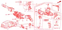 INTERRUTTORE COMBINAZIONE(RH) per Honda CRV DIESEL 2.2 EX 5 Porte 6 velocità manuale 2007