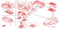 LUCE INTERIORE per Honda CR-V RVSI 5 Porte 6 velocità manuale 2008