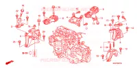 MONTATORI MOTORE(2.0L) (AT) per Honda CRV RVI 5 Porte 5 velocità automatico 2007
