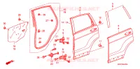 PANNELLI PORTIERE POST. per Honda CRV RVI 5 Porte 5 velocità automatico 2007