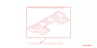 RR RUBBER MAT per Honda CRV DIESEL 2.2 EX 5 Porte 6 velocità manuale 2007