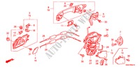 SERRATURE PORTIERE POST./ MANIGLIA ESTERNA(1) per Honda CR-V DIESEL 2.2 S&L PACKAGE 5 Porte 6 velocità manuale 2007