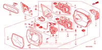 SPECCHIETTO per Honda CRV RVI 5 Porte 5 velocità automatico 2007