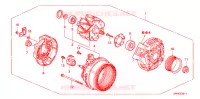 ALTERNATORE(DENSO)(2.4L) per Honda CRV EXECUTIVE 5 Porte 6 velocità manuale 2010