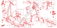 CINTURE DI SICUREZZA per Honda CR-V DIESEL 2.2 COMFORT 5 Porte 6 velocità manuale 2010