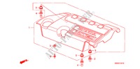COPERTURA MOTORE(DIESEL)('10) per Honda CR-V DIESEL 2.2 EXECUTIVE 5 Porte 5 velocità automatico 2010