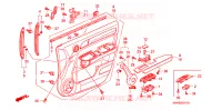 FODERAMENTO PORTIERA ANT.(RH) per Honda CRV EXECUTIVE 5 Porte 6 velocità manuale 2010