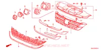 GRIGLIA ANTERIORE('10) per Honda CRV COMFORT 5 Porte 6 velocità manuale 2010