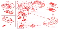 LUCE INTERIORE per Honda CRV COMFORT 5 Porte 6 velocità manuale 2010