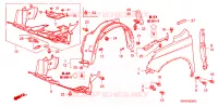 PARAFANGHI ANTERIORI per Honda CRV COMFORT 5 Porte 6 velocità manuale 2010