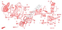 POMPA ACQUA(2.4L) per Honda CR-V RV-SI 5 Porte 6 velocità manuale 2009