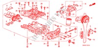 POMPA OLIO(2.4L) per Honda CR-V RVSI 5 Porte 6 velocità manuale 2009