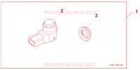 RR PARK SENS ATT per Honda CRV COMFORT 5 Porte 6 velocità manuale 2010