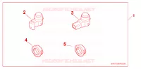 RR PARK SENS ATT per Honda CRV COMFORT 5 Porte 6 velocità manuale 2010