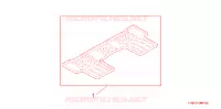 RR RUBBER MAT per Honda CRV COMFORT 5 Porte 6 velocità manuale 2010