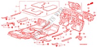 STOINO PAVIMENTO per Honda CR-V DIESEL 2.2 ELEGANCE/LIFE 5 Porte 6 velocità manuale 2010