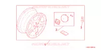 WHEEL DISK AL 19X per Honda CRV COMFORT 5 Porte 6 velocità manuale 2010