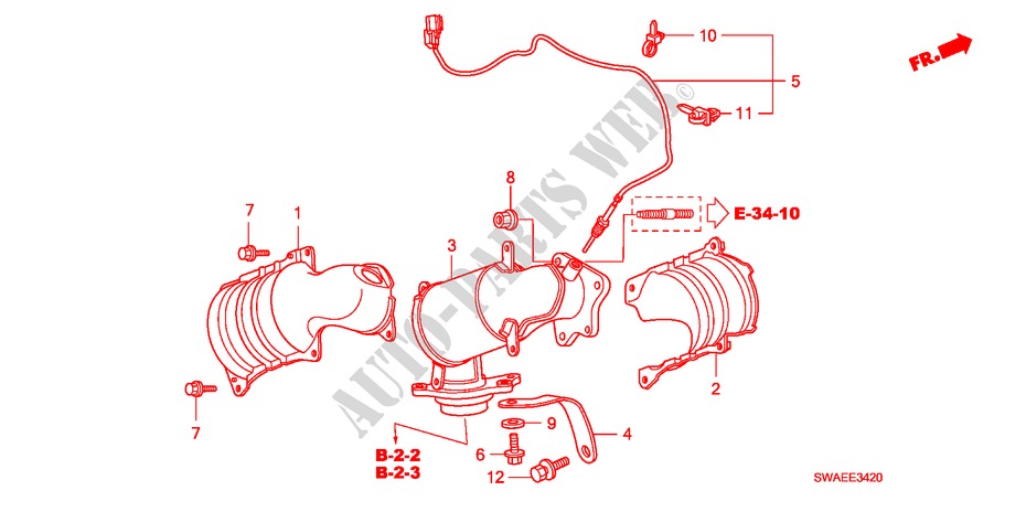 CONVERTITORE(DIESEL)('09) per Honda CR-V DIESEL 2.2 S&L PACK 5 Porte 6 velocità manuale 2009