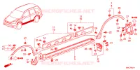 ABBELLIMENTO DAVANZALE LATO/PROTETTORE per Honda CRV ELEGANCE 5 Porte 6 velocità manuale 2011