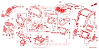 ABBELLIMENTO STRUMENTI(LATO GUIDATORE)(LH) per Honda CRV ELEGANCE 5 Porte 6 velocità manuale 2011