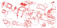 ABBELLIMENTO STRUMENTI(LATO GUIDATORE)(RH) per Honda CRV DIESEL 2.2 ES 5 Porte 5 velocità automatico 2011