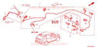 ANTENNA(LH) per Honda CRV ELEGANCE 5 Porte 6 velocità manuale 2011