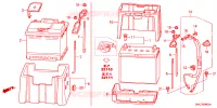 BATTERIA(2.0L)(2.4L) per Honda CRV ELEGANCE 5 Porte 6 velocità manuale 2011