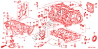 BLOCCO CILINDRO/SCODELLO OLIO(2.0L) per Honda CR-V EXECUTIVE 5 Porte 6 velocità manuale 2011