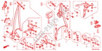 CINTURE DI SICUREZZA per Honda CR-V DIESEL 2.2 COMFORT RUNOUT 5 Porte 5 velocità automatico 2011